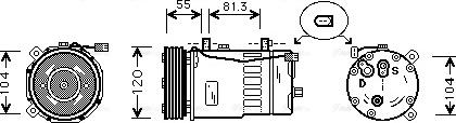 Ava Quality Cooling AIK003 - Компрессор кондиционера unicars.by