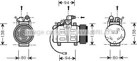 Ava Quality Cooling AI K182 - Компрессор кондиционера unicars.by