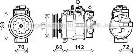 Ava Quality Cooling AIK344 - Компрессор кондиционера unicars.by