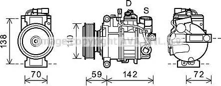 Ava Quality Cooling AIK341 - Компрессор кондиционера unicars.by