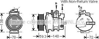 Ava Quality Cooling AIK330 - Компрессор кондиционера unicars.by