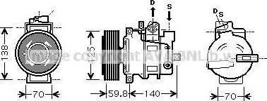 Ava Quality Cooling AI K295 - Компрессор кондиционера unicars.by