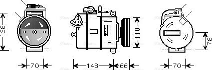 Ava Quality Cooling AI K247 - Компрессор кондиционера unicars.by