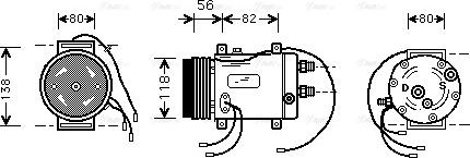 Ava Quality Cooling AI K255 - Компрессор кондиционера unicars.by