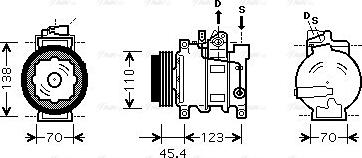 Ava Quality Cooling AI K261 - Компрессор кондиционера unicars.by