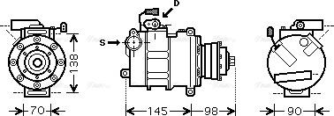 Ava Quality Cooling AI K280 - Компрессор кондиционера unicars.by