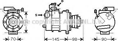 Ava Quality Cooling AI K288 - Компрессор кондиционера unicars.by