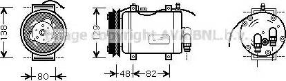 Ava Quality Cooling AI K228 - Компрессор кондиционера unicars.by