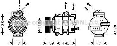 Ava Quality Cooling AI K270 - Компрессор кондиционера unicars.by