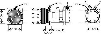 Ava Quality Cooling ALAK095 - Компрессор кондиционера unicars.by