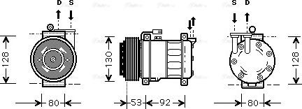 Ava Quality Cooling AL K009 - Компрессор кондиционера unicars.by