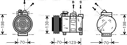 Ava Quality Cooling ALAK016 - Компрессор кондиционера unicars.by