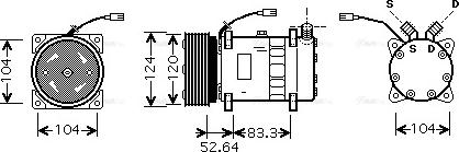 Ava Quality Cooling AL K095 - Компрессор кондиционера unicars.by