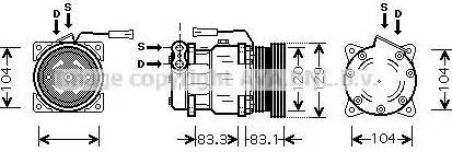 Ava Quality Cooling AL K093 - Компрессор кондиционера unicars.by