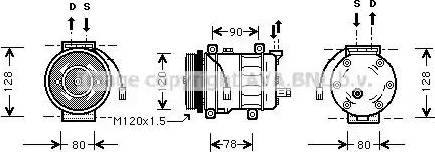 Ava Quality Cooling AL K010 - Компрессор кондиционера unicars.by