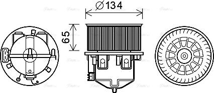 Ava Quality Cooling AU8221 - Вентилятор салона unicars.by