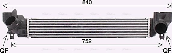 Ava Quality Cooling BW4579 - Интеркулер, теплообменник турбины unicars.by