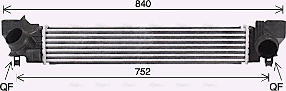 Ava Quality Cooling BW4578 - Интеркулер, теплообменник турбины unicars.by