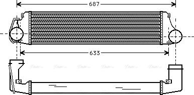 Ava Quality Cooling BW 4207 - Интеркулер, теплообменник турбины unicars.by