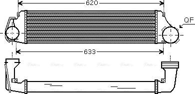 Ava Quality Cooling BW 4282 - Интеркулер, теплообменник турбины unicars.by