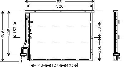 Ava Quality Cooling BW 5148 - Конденсатор кондиционера unicars.by