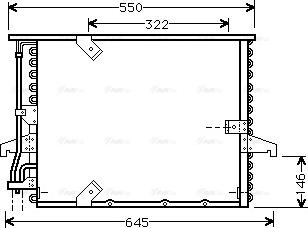 Ava Quality Cooling BW 5180 - Конденсатор кондиционера unicars.by