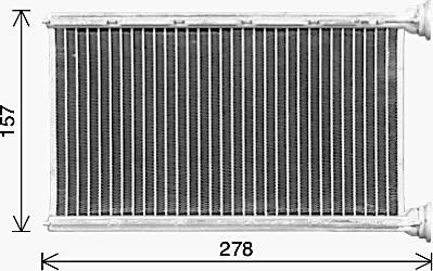 Ava Quality Cooling BW6615 - Теплообменник, отопление салона unicars.by