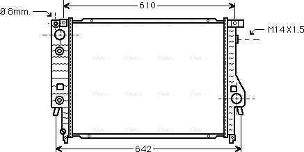 Ava Quality Cooling BW 2048 - Радиатор, охлаждение двигателя unicars.by