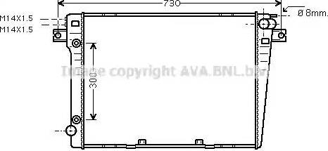 Ava Quality Cooling BW 2058 - Радиатор, охлаждение двигателя unicars.by