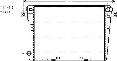 Ava Quality Cooling BW 2057 - Радиатор, охлаждение двигателя unicars.by