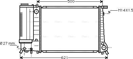 Ava Quality Cooling BW 2083 - Радиатор, охлаждение двигателя unicars.by