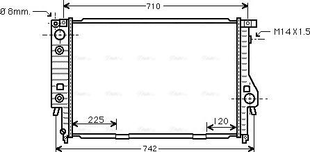 Ava Quality Cooling BW 2145 - Радиатор, охлаждение двигателя unicars.by