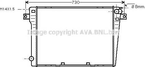 Ava Quality Cooling BW 2109 - Радиатор, охлаждение двигателя unicars.by