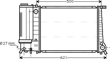 Ava Quality Cooling BW 2101 - Радиатор, охлаждение двигателя unicars.by