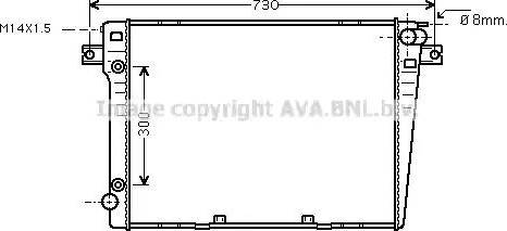 Ava Quality Cooling BW 2107 - Радиатор, охлаждение двигателя unicars.by