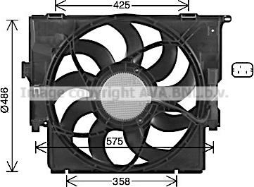 Ava Quality Cooling BW7591 - Вентилятор, охлаждение двигателя unicars.by