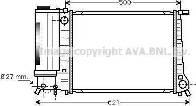 Ava Quality Cooling BWA2135 - Радиатор, охлаждение двигателя unicars.by