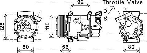 Ava Quality Cooling BWAK416 - Компрессор кондиционера unicars.by