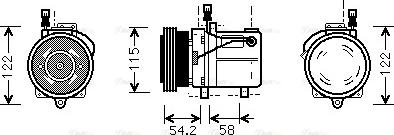 Ava Quality Cooling BWAK059 - Компрессор кондиционера unicars.by