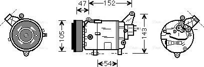 Ava Quality Cooling BWAK076 - Компрессор кондиционера unicars.by