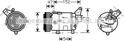 Ava Quality Cooling BW K076 - Компрессор кондиционера unicars.by