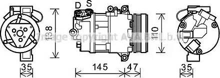 Ava Quality Cooling BWK395 - Компрессор кондиционера unicars.by