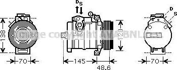 Ava Quality Cooling BW K345 - Компрессор кондиционера unicars.by