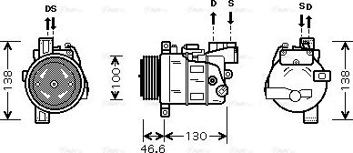 Ava Quality Cooling BWAK319 - Компрессор кондиционера unicars.by