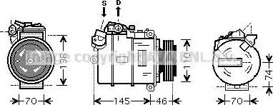 Ava Quality Cooling BW K318 - Компрессор кондиционера unicars.by