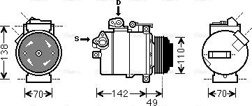 Ava Quality Cooling BWAK389 - Компрессор кондиционера unicars.by