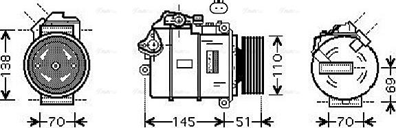 Ava Quality Cooling BWAK384 - Компрессор кондиционера unicars.by