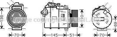 Ava Quality Cooling BWK384 - Компрессор кондиционера unicars.by