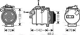 Ava Quality Cooling BWAK385 - Компрессор кондиционера unicars.by