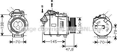 Ava Quality Cooling BWAK331 - Компрессор кондиционера unicars.by